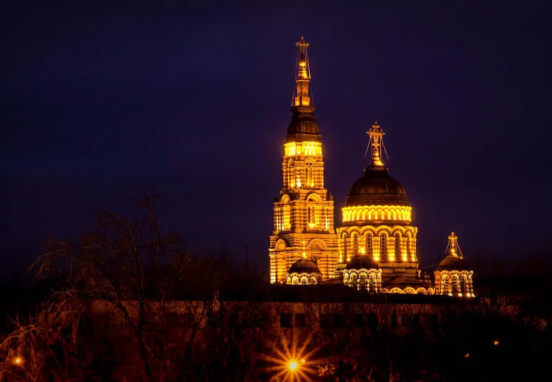 Charków nocą, Ukraina