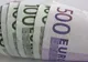 Banknoty euro z nazwą waluty zapisaną alfabetem łacińskim i greckim