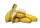 Kilka dojrzałych bananów, jeden częściowo obrany