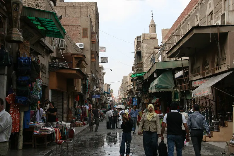 Bazar Khan al-Khalili w Kairze