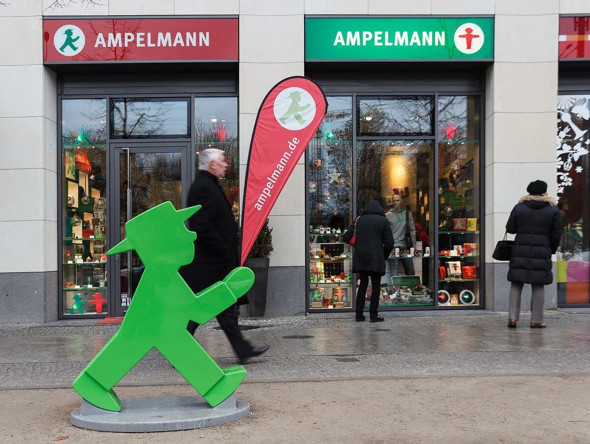 Sklep Ampelmann przy Karl-Liebknecht-Straße w Berlinie