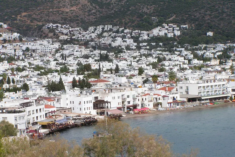 Widok na malownicze miasto Bodrum