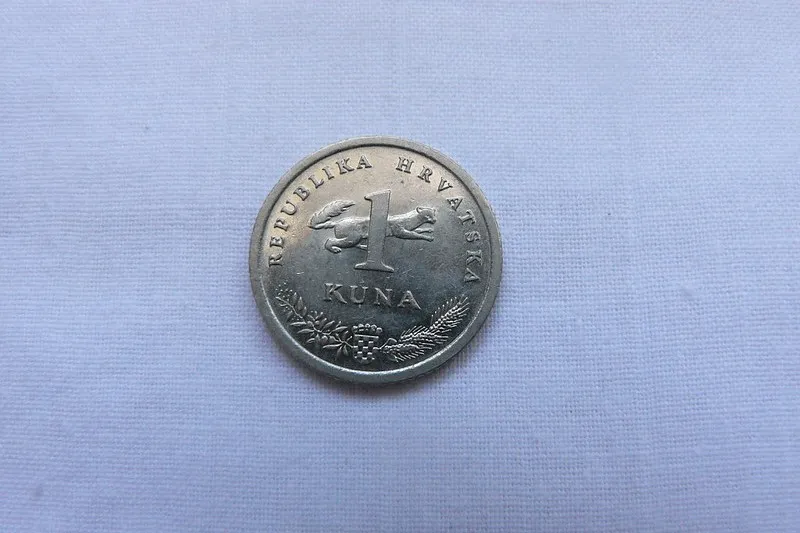 Moneta 1 kuna z wizerunkiem kuny