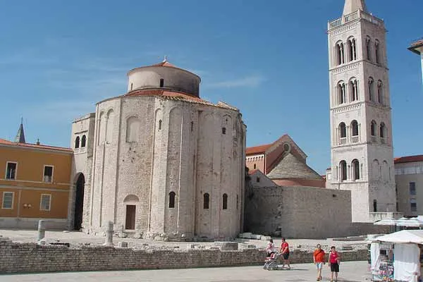Zadar - przedromański kościół św. Donata, będący symbolem miasta