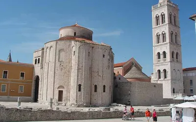Zadar - przedromański kościół św. Donata, będący symbolem miasta