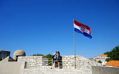 Mury obronne Dubrownika nad Adriatykiem