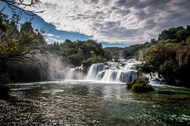 Krajobrazy rzeki Krka w środkowej Dalmacji