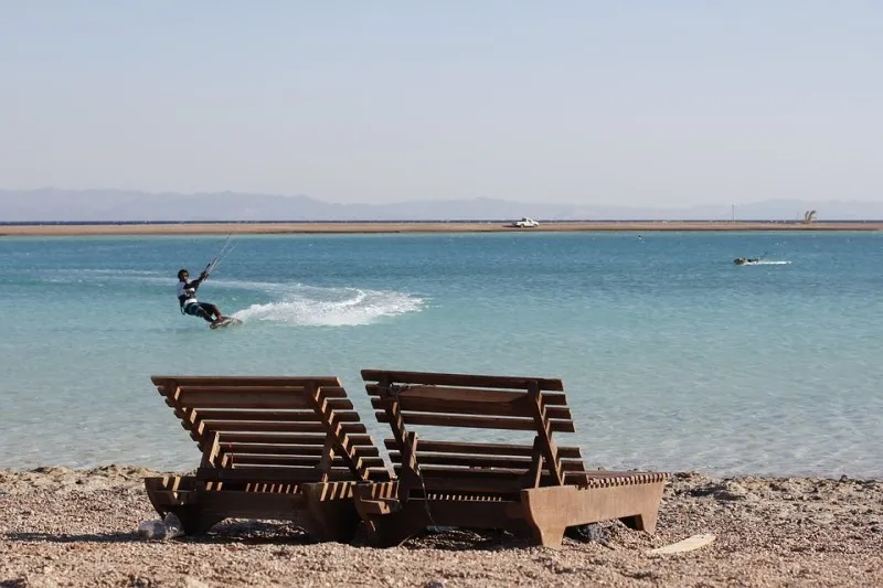 Dzięki stałym, dość silnym wiatrom Dahab jest ważnym ośrodkiem windsurfingu