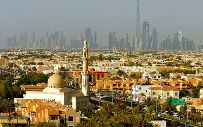 Widok na starą część Dubaju