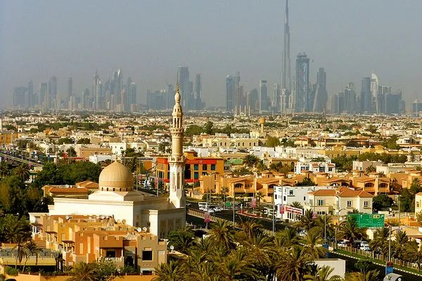 Widok na starą część Dubaju
