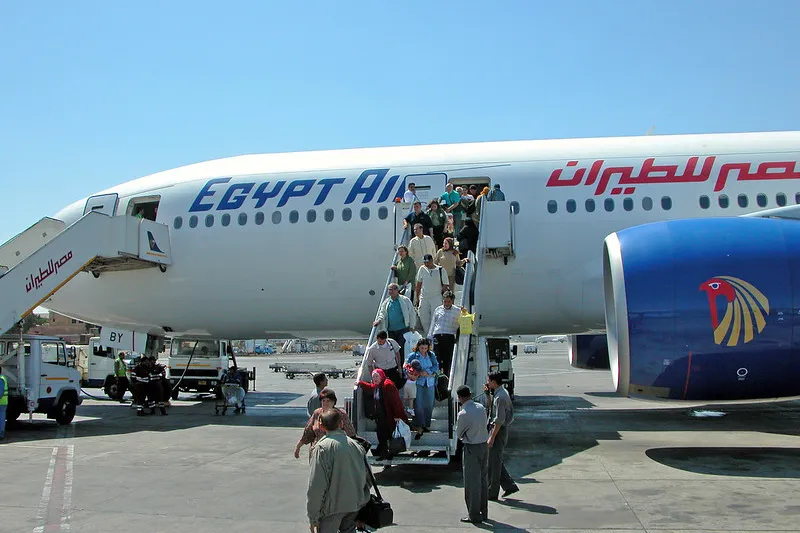 Samolot narodowych linii lotniczych Egiptu – EgyptAir