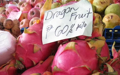 Pitaja, czyli Dragon Fruit na targu w Manili