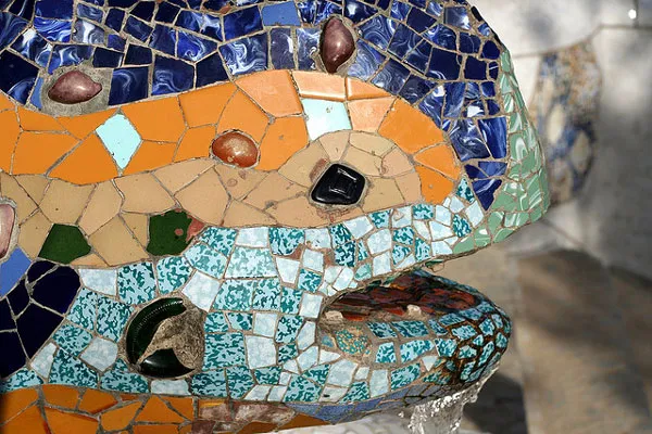 Słynny jaszczur Gaudiego, Park Güell