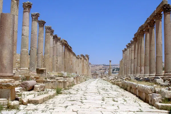 Antyczne ruiny w Jerash