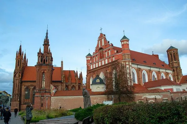 Gotycka fasada kościoła św. Anny w Wilnie