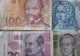 Banknoty kuny chorwackiej o różnych nominałach