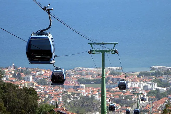 Kolejka linowa w Funchal