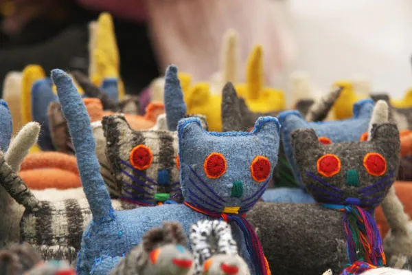 Kolorowy targ w San Cristóbal de las Casas