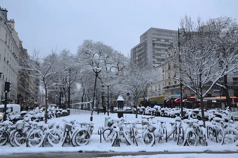 Paryż zimą