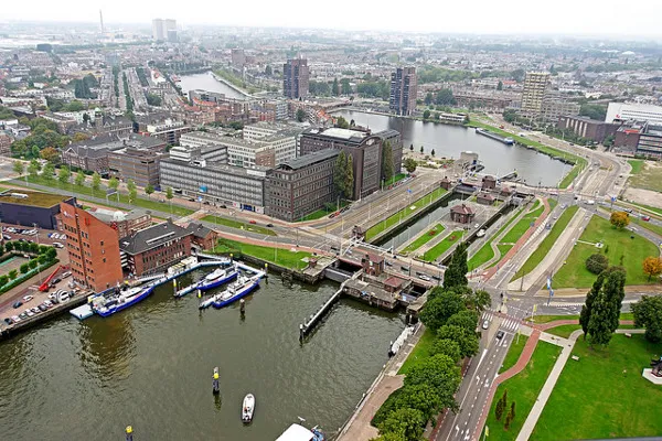 Widok na Rotterdam
