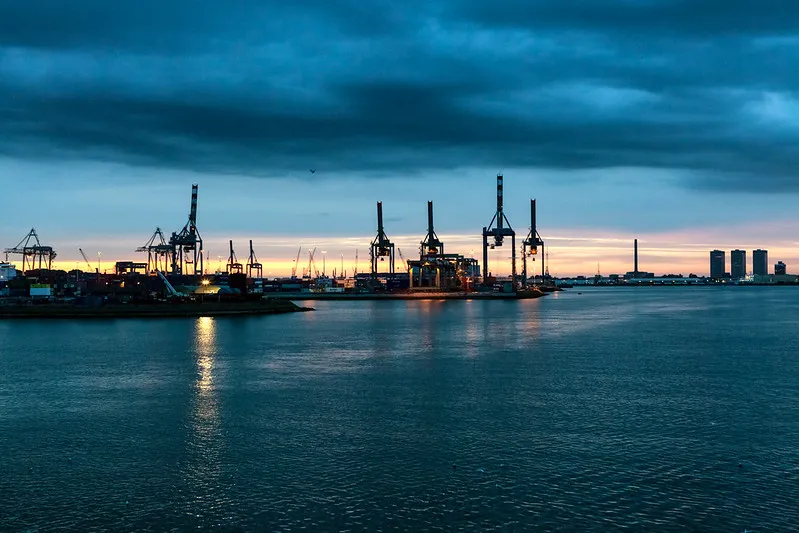 Widok na port