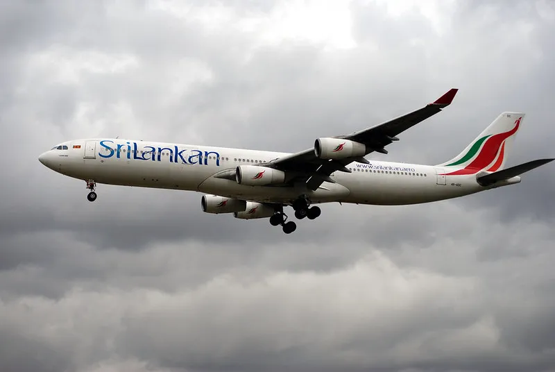 Samolot linii SriLankan Airlines