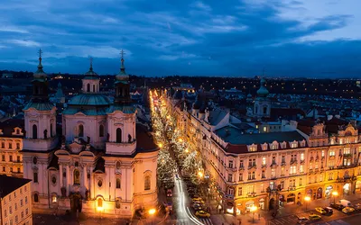 Miejska Starówka nocą