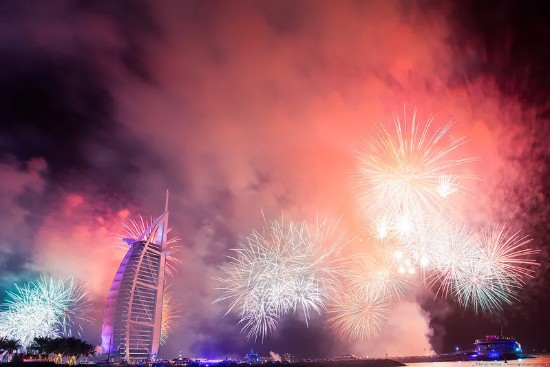 Nowy Rok w Dubaju nie może odbyć się bez sztucznych ogni