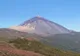 Stożek wulkanu Teide na Teneryfie wznoszący się nad sosnowymi lasami
