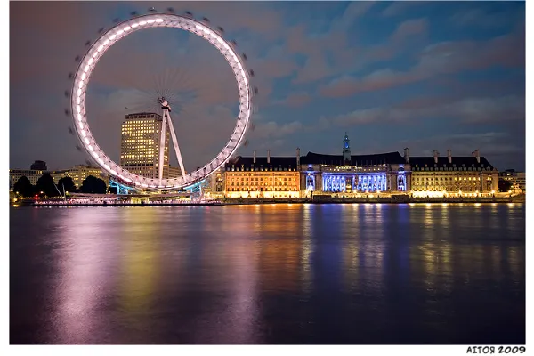 Widok na London Eye