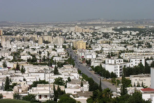 Panorama Tunisu – dzielnice El Menzah i El Manar