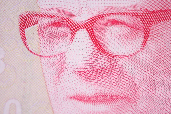 Detal banknotu 10-lirowego