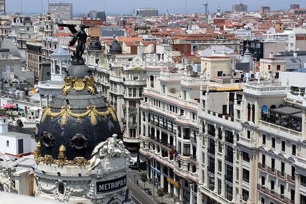 Widok z Círculo de Bellas Artes