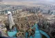 Widok z tarasu Burdż Chalifa na wieżowce Dubaju