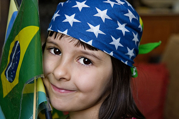 Brazylia | Mała fanka piłki nożnej
