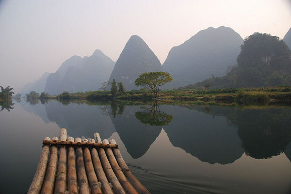 Chiny | Bajeczne widoki prosto z bambusowej tratwy, Yuangshuo