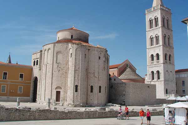 Chorwacja | Zadar - przedromański kościół św. Donata, będący symbolem miasta