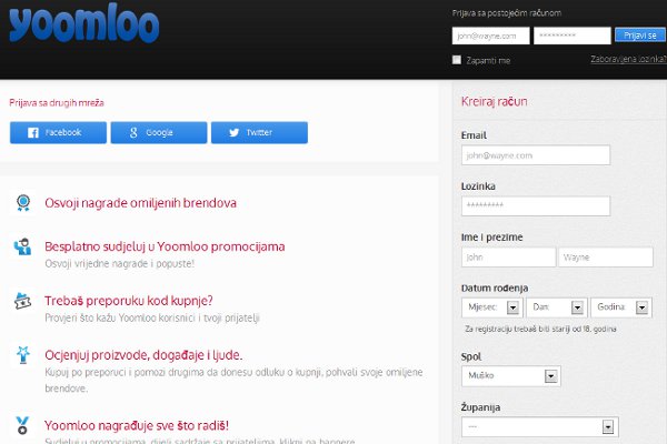 Chorwacja | Pierwszy portal społecznościowy dla konsumentów można znaleźć pod adresem www.yoomloo.com