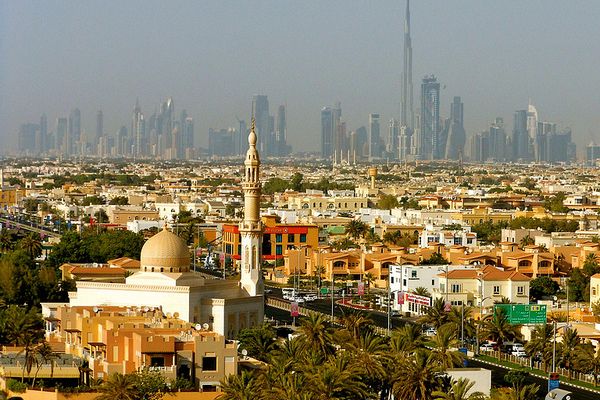 Dubaj | Widok na starą część Dubaju