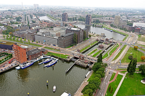 Holandia | Widok na Rotterdam