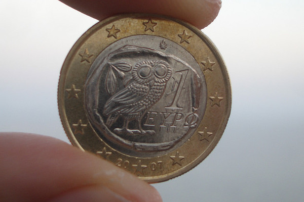Kreta | 1 euro przedstawia sowę, która jest symbolem mądrości Ateny