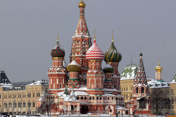 Rosja | Cerkiew Wasyla Błogosławionego w Moskwie