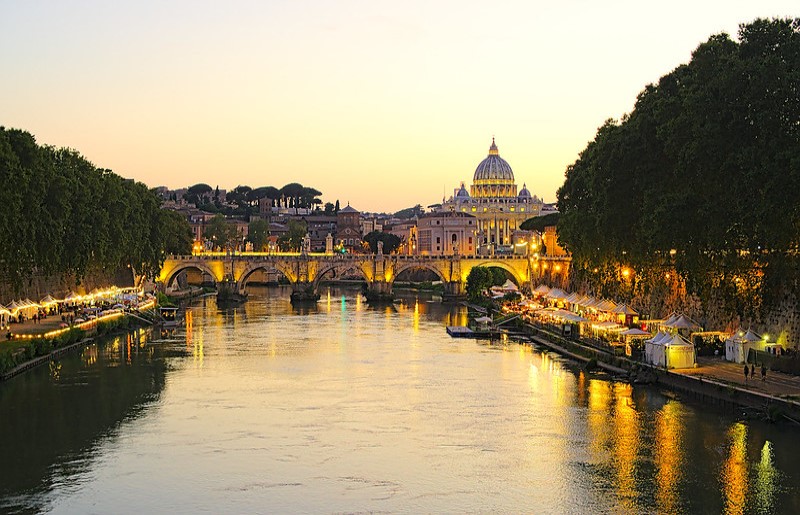 Rzym | Most na rzece Tyber