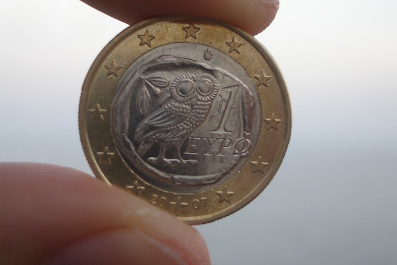 Santorini | Grecka moneta o nominale 1 euro