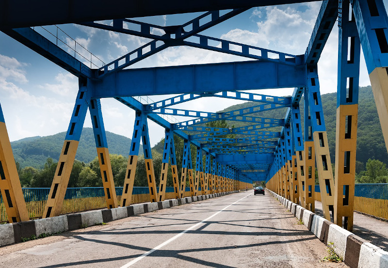 Niebiesko-żółty most